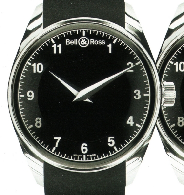 BELL & ROSS FUNCTION Black / rubber strap