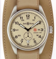 BELL & ROSS VINTAGE 123 Desert Type / leather safety strap