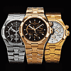 Vacheron Constantin f�te les 10 ans de la c�l�bre collection Overseas avec quatre nouveaux mod�les : Overseas Dual Time et Overseas Chronographe Or jaune