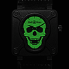 La montre Bell & Ross Instrument BR 01 Airborne � T�te de mort �