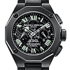 La montre Baume & Mercier Riviera Magnum XXL Chronographe Flyback All Black et la montre Baume & Mercier Riviera Magnum XXL Automatique