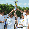 La Piaget Polo Fortyfive d�cern�e � l��quipe Sentebale du prince Harry lors de la Manhattan Polo Classic Cup Veuve Clicquot