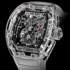 La montre Richard Mille Tourbillon RM 56-01 Saphir - Un niveau de conception et d�innovation incomparables - La sublimation d�un calibre par la transparence pure 