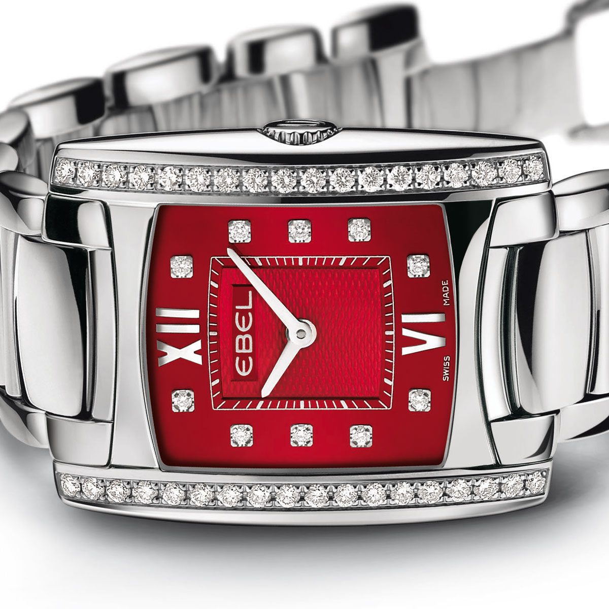 La Cote des Montres : Photo - Ebel Brasilia Lady cadran rouge