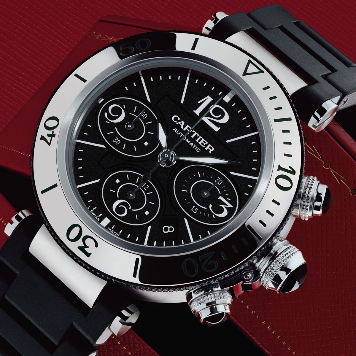 La Cote des Montres : Photo - Cartier Pasha Seatimer