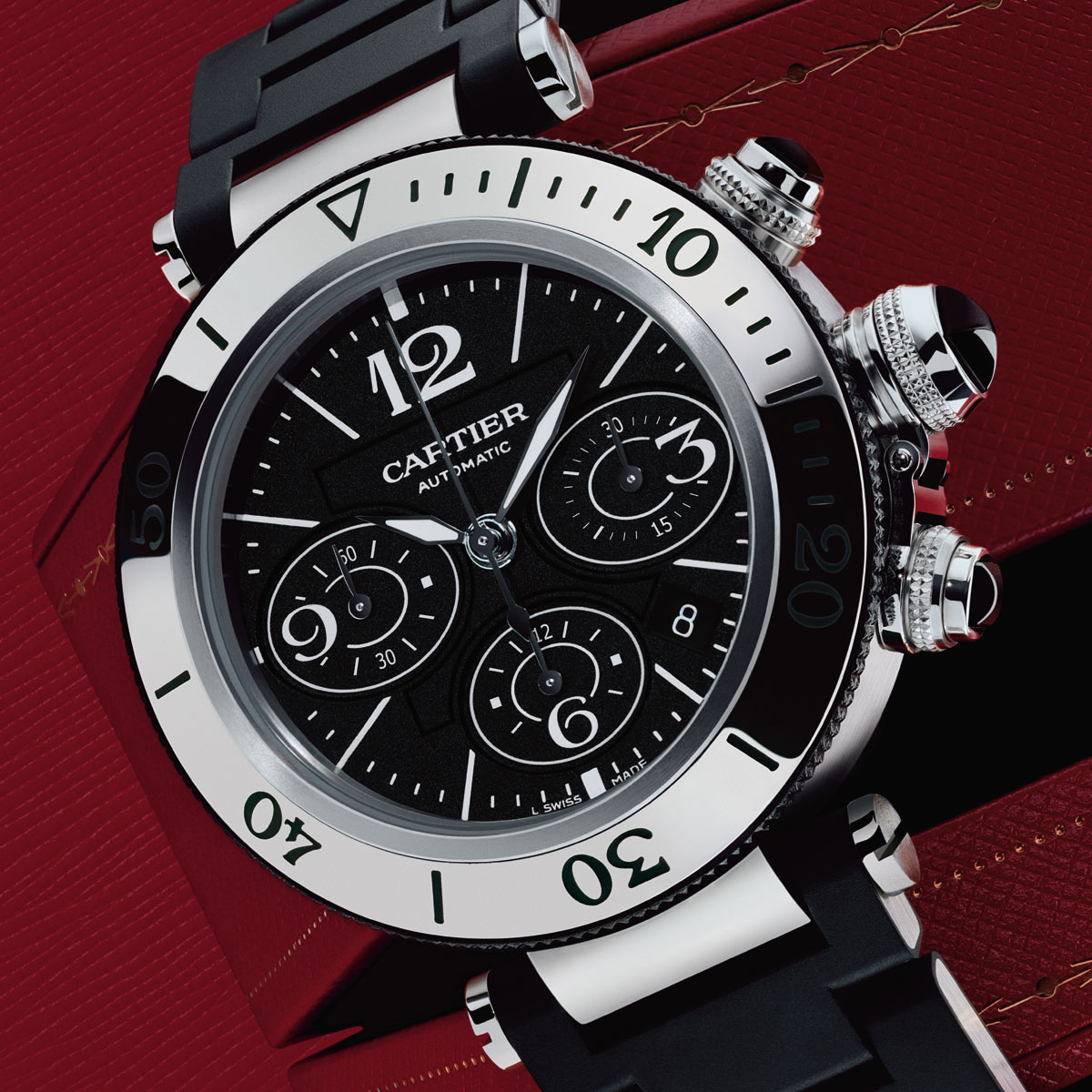 La Cote des Montres : Photo - Cartier Pasha Seatimer