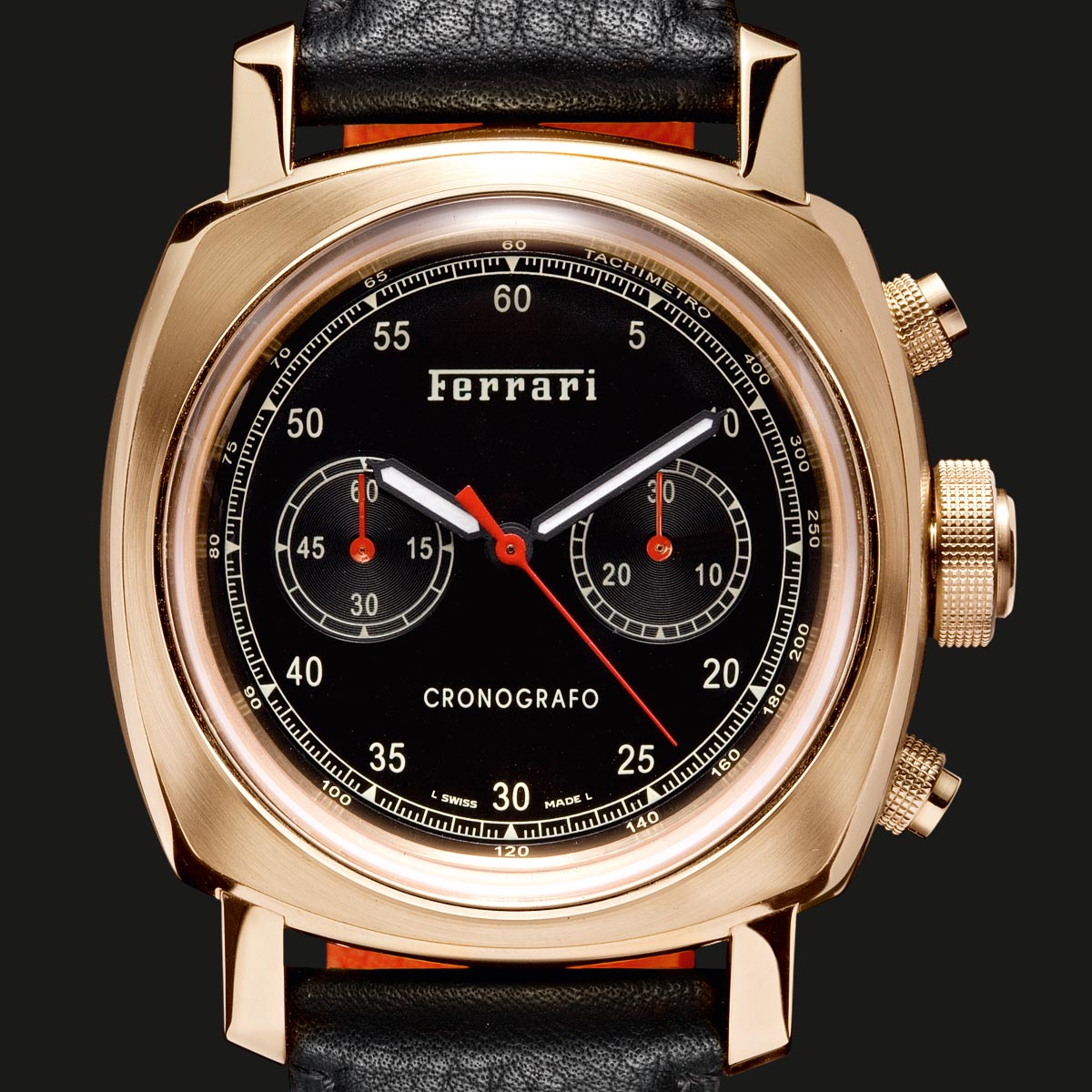 La Cote des Montres : Photo - Panerai Ferrari Chronographe Or Rose 45 mm