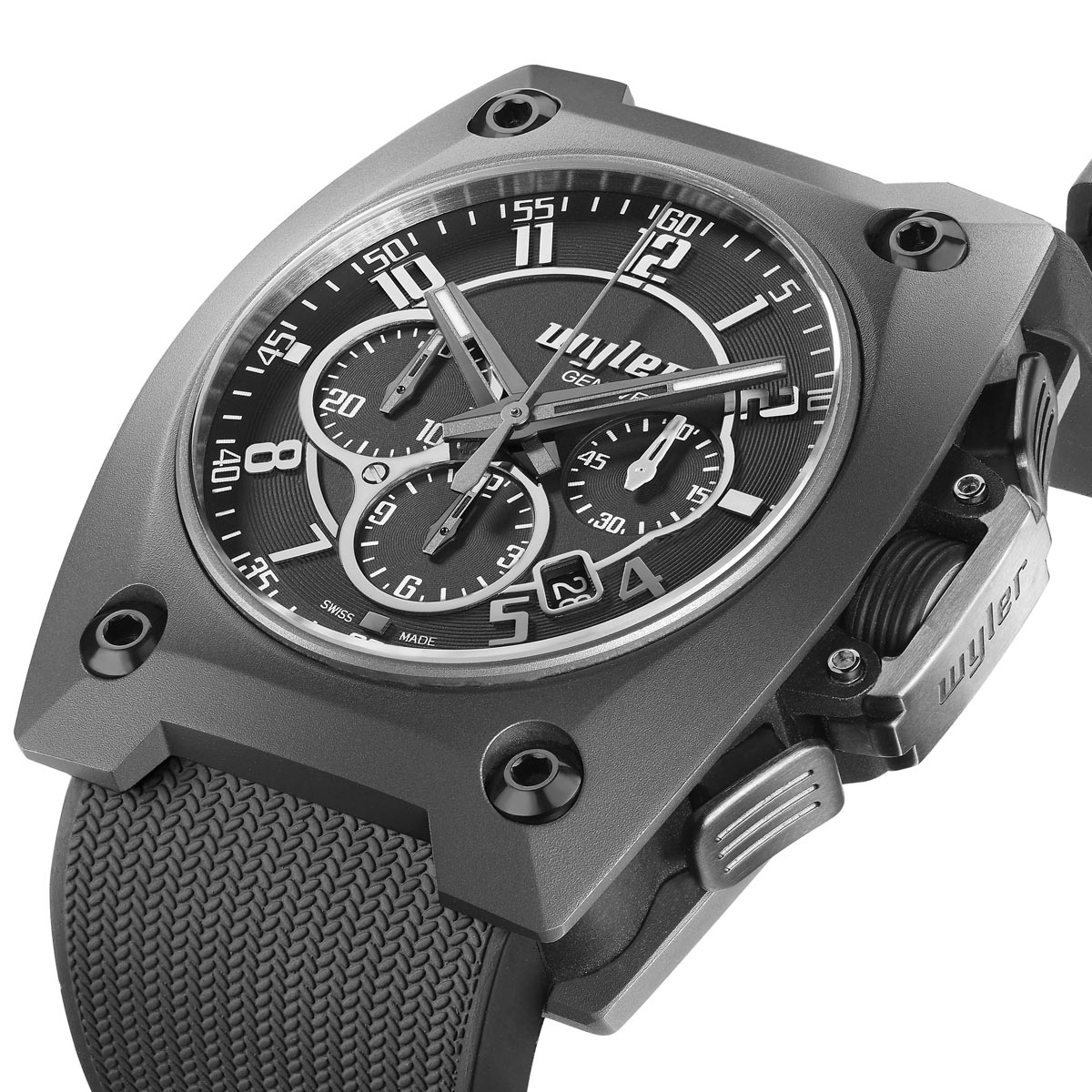 La Cote des Montres : Photo - Wyler Genève Chronographe en Tantale