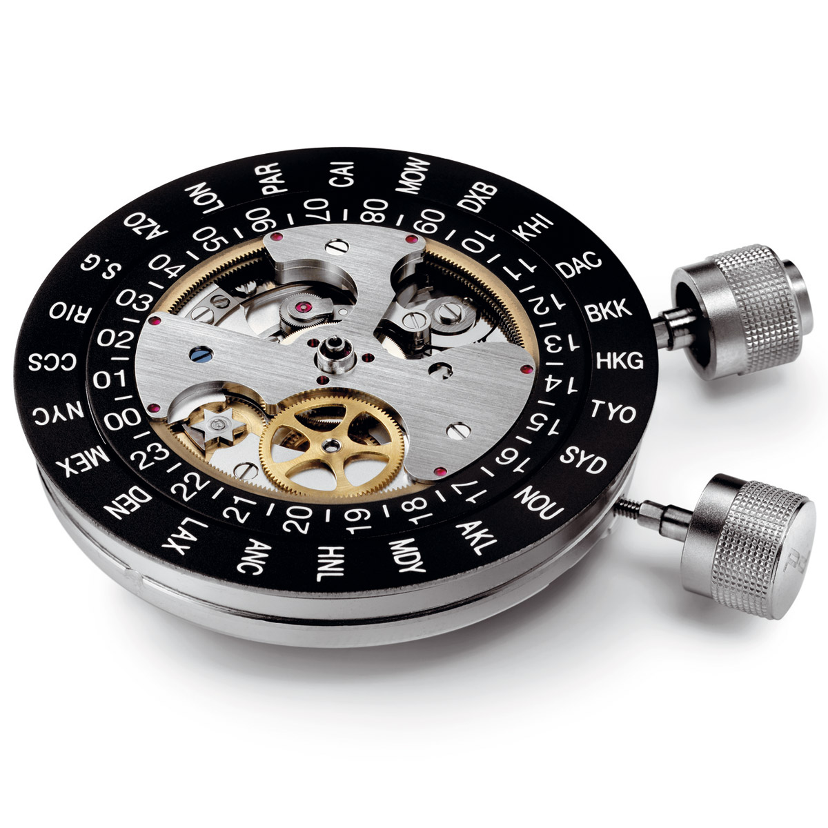La Cote des Montres : Photo - Porsche Design Worldtimer P’6750 or rose