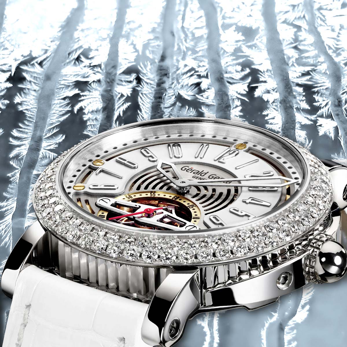 La Cote des Montres : Photo - Gérald Genta Arena Tourbillon Snow White