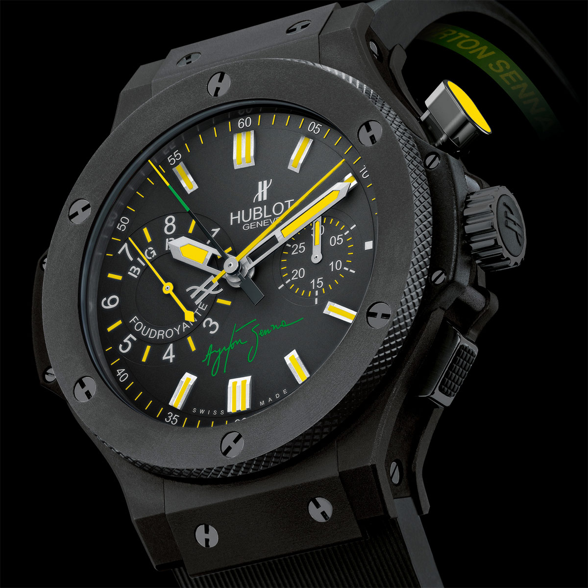 La Cote des Montres : Photo - Hublot Big Bang Ayrton Senna Foudroyante