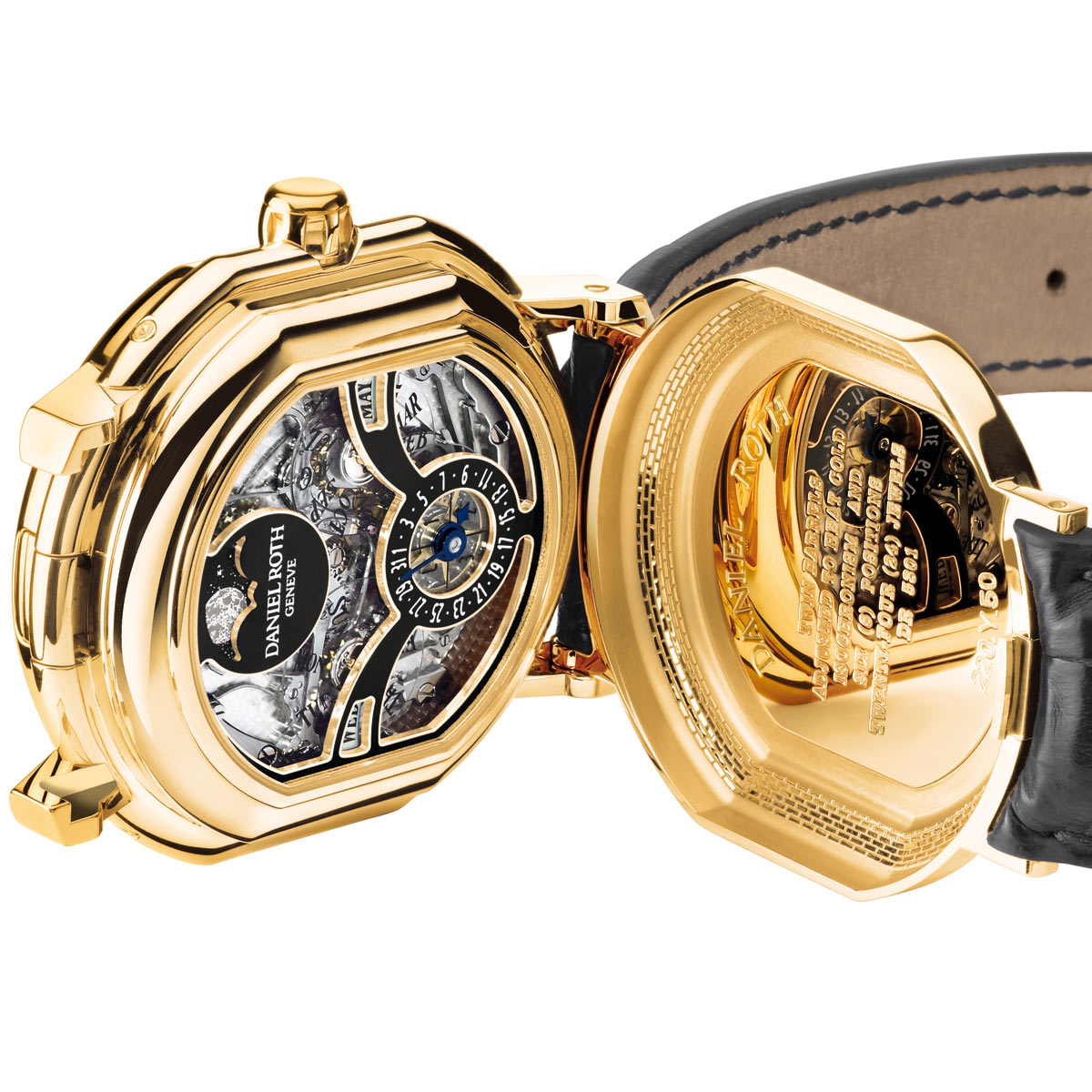 La Cote des Montres : Photo - Daniel Roth 220.Y à tourbillon 8 jours et quantième perpétuel