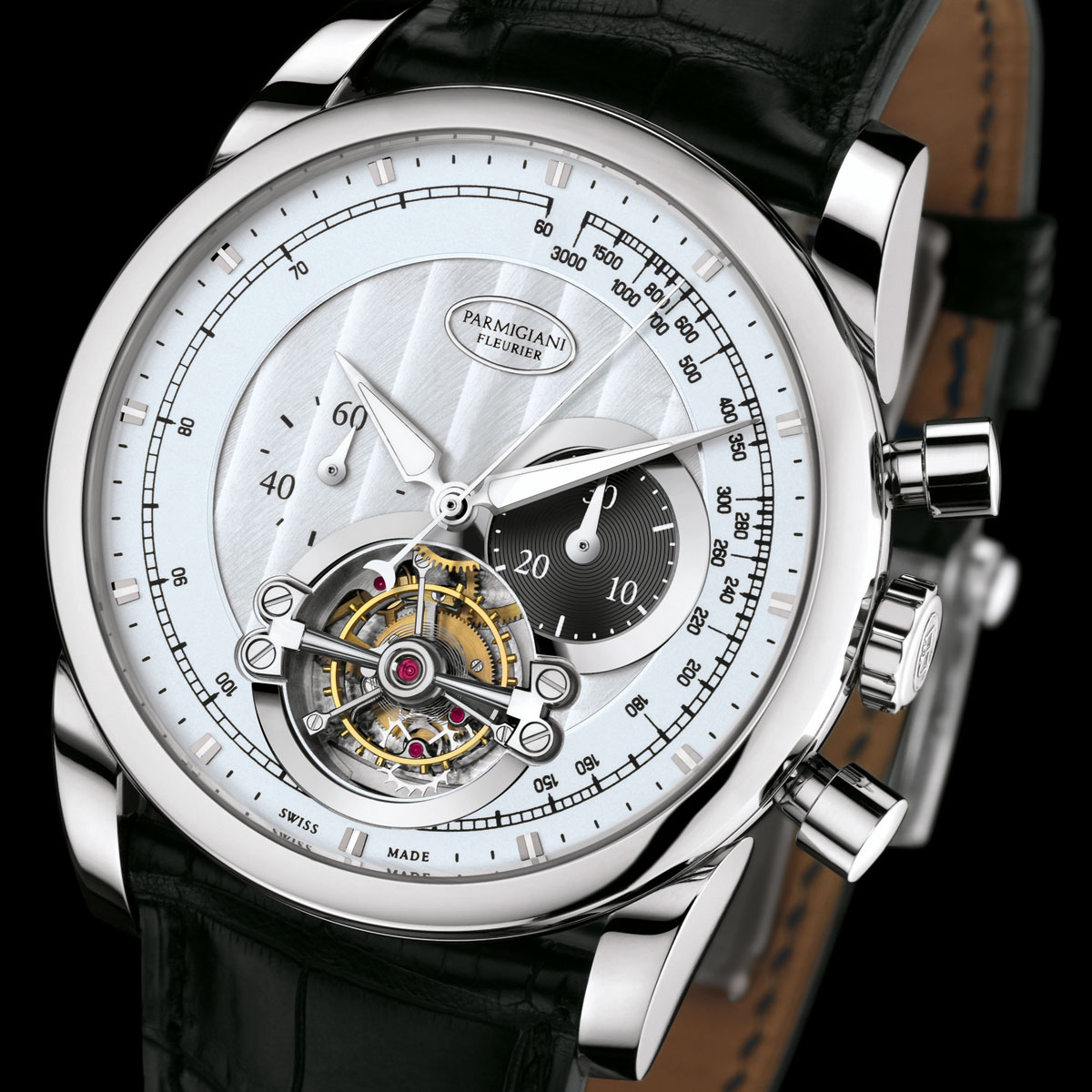 La Cote des Montres : Photo - Parmigiani Fleurier Tondagraph 43 Tourbillon - Chronographe