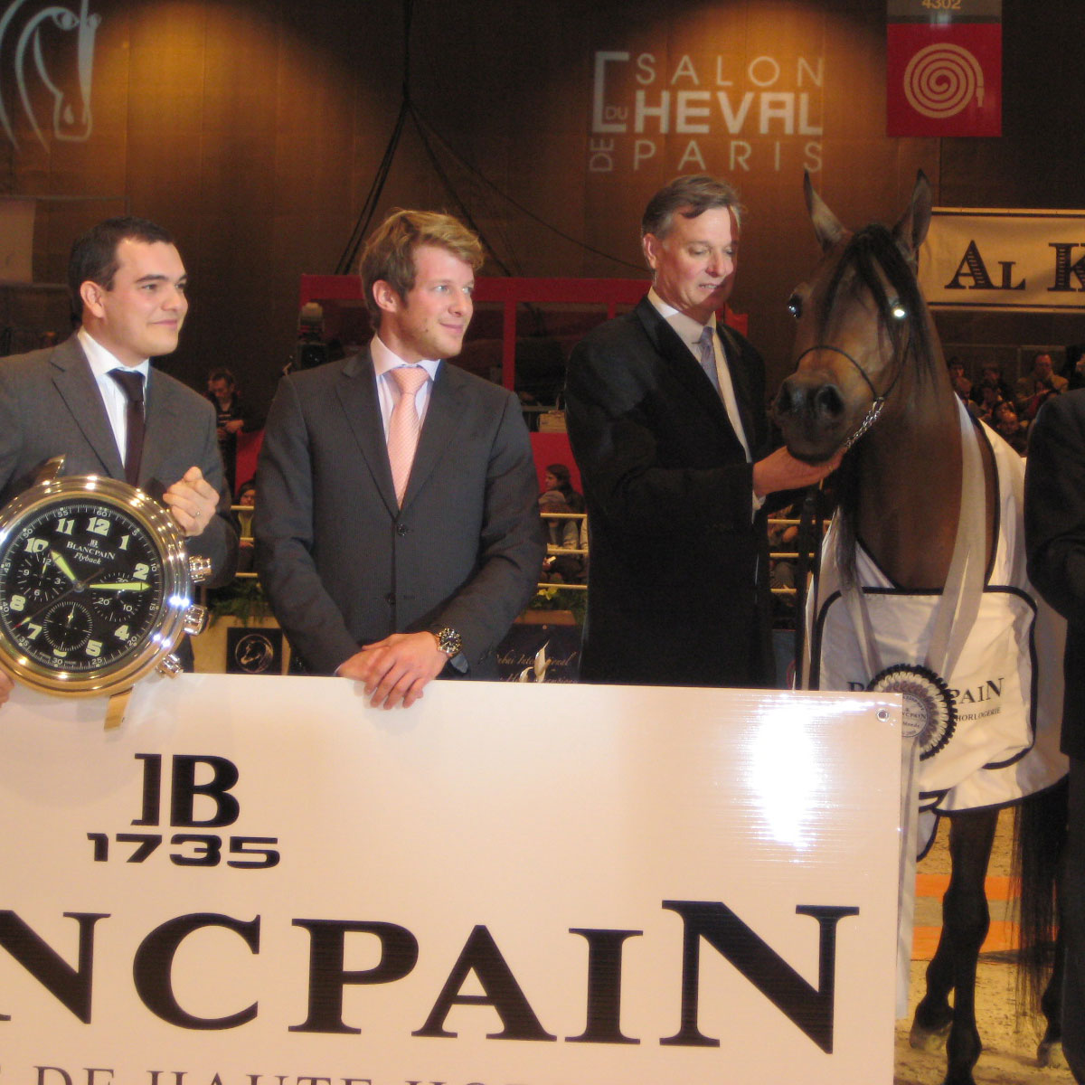 La Cote des Montres : Photo - Blancpain récompense le détenteur dun cheval dexception