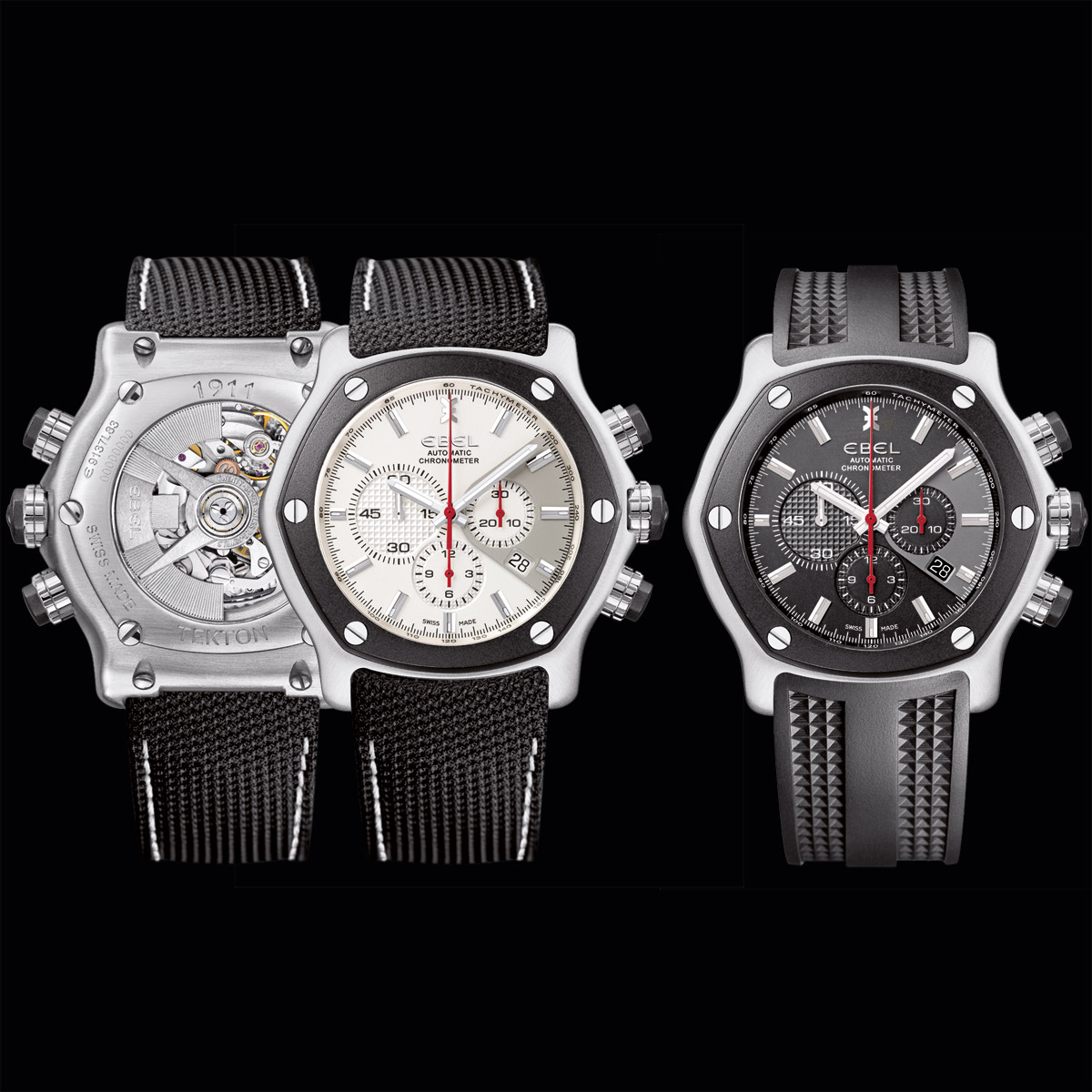 La Cote des Montres : Photo - Toute la gamme Ebel 1911 Tekton