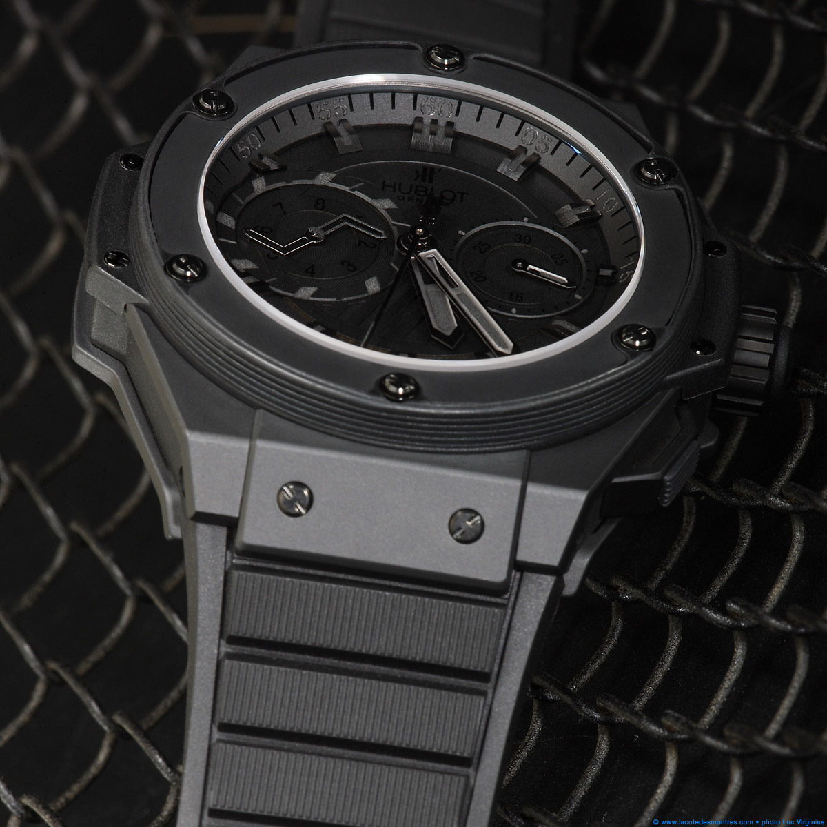 La Cote des Montres : Photo - Hublot Big Bang King Power Foudroyante All Black