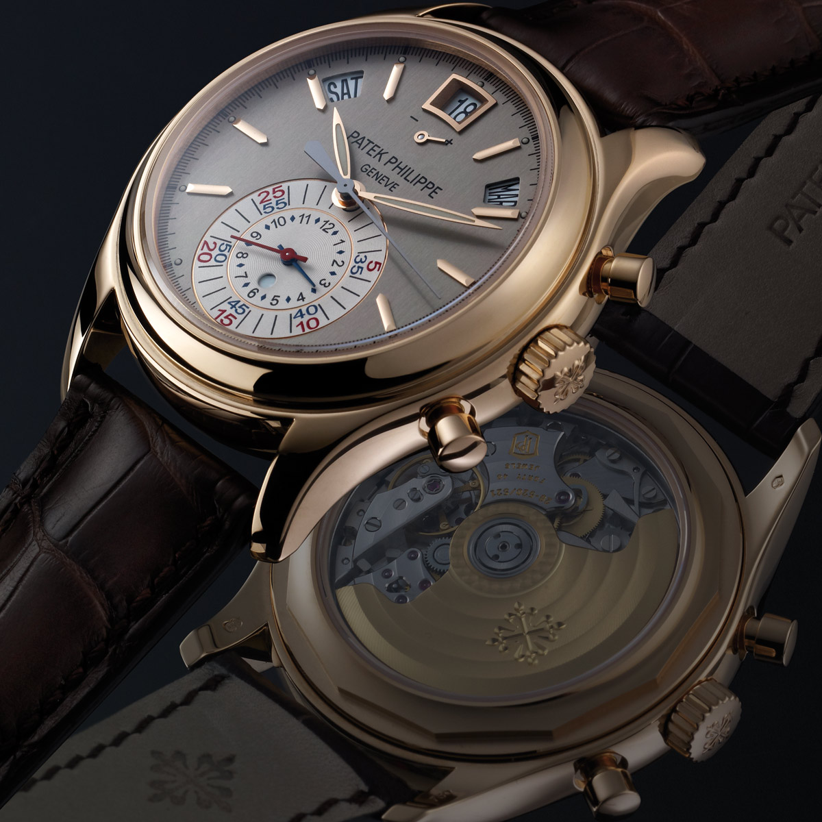 La Cote des Montres : Photo - Le Chronographe à Quantième Annuel Patek Philippe s’habille d’or rose