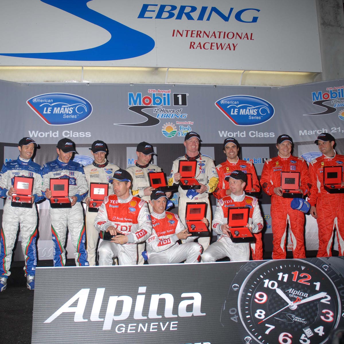 La Cote des Montres : Photo - Alpina Chronométreur Officiel des « 12 heures de Sebring » 2009