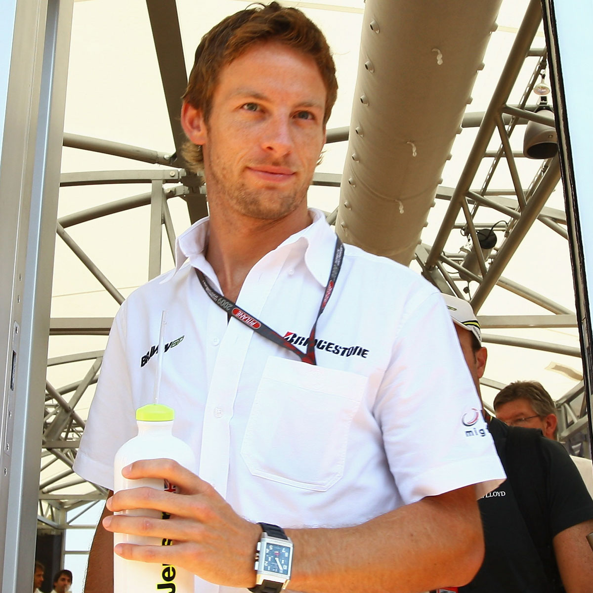 La Cote des Montres : Photo - Jenson Button porte une Reverso Squadra World Chronograph