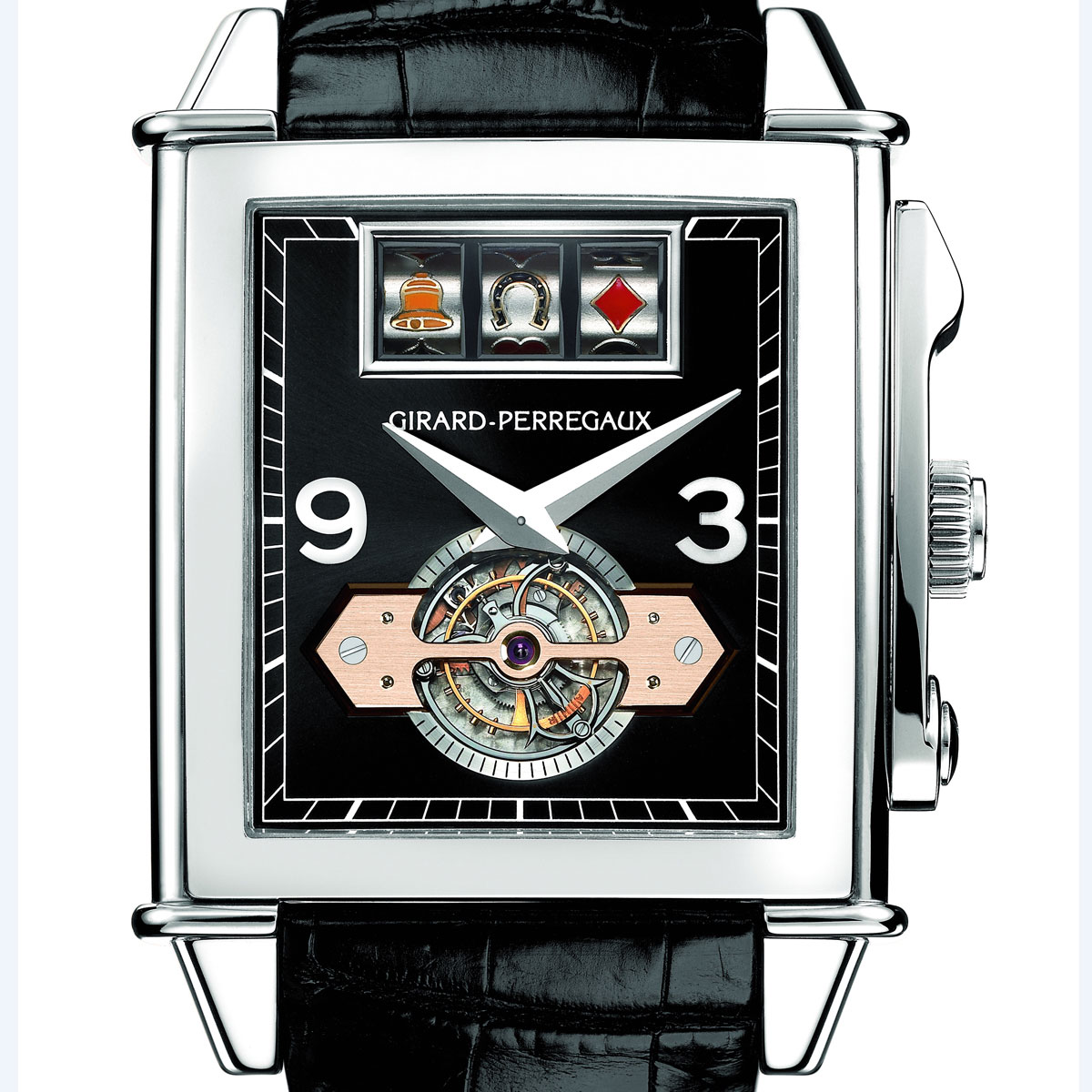 La Cote des Montres : Photo - Girard-Perregaux Vintage 1945 Jackpot Tourbillon
