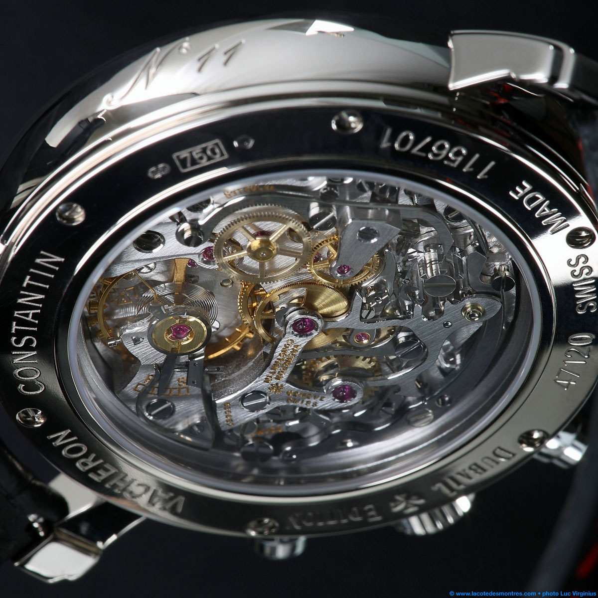 La Cote des Montres : Photo - Vacheron Constantin Chronographe Malte or blanc Dubail Edition