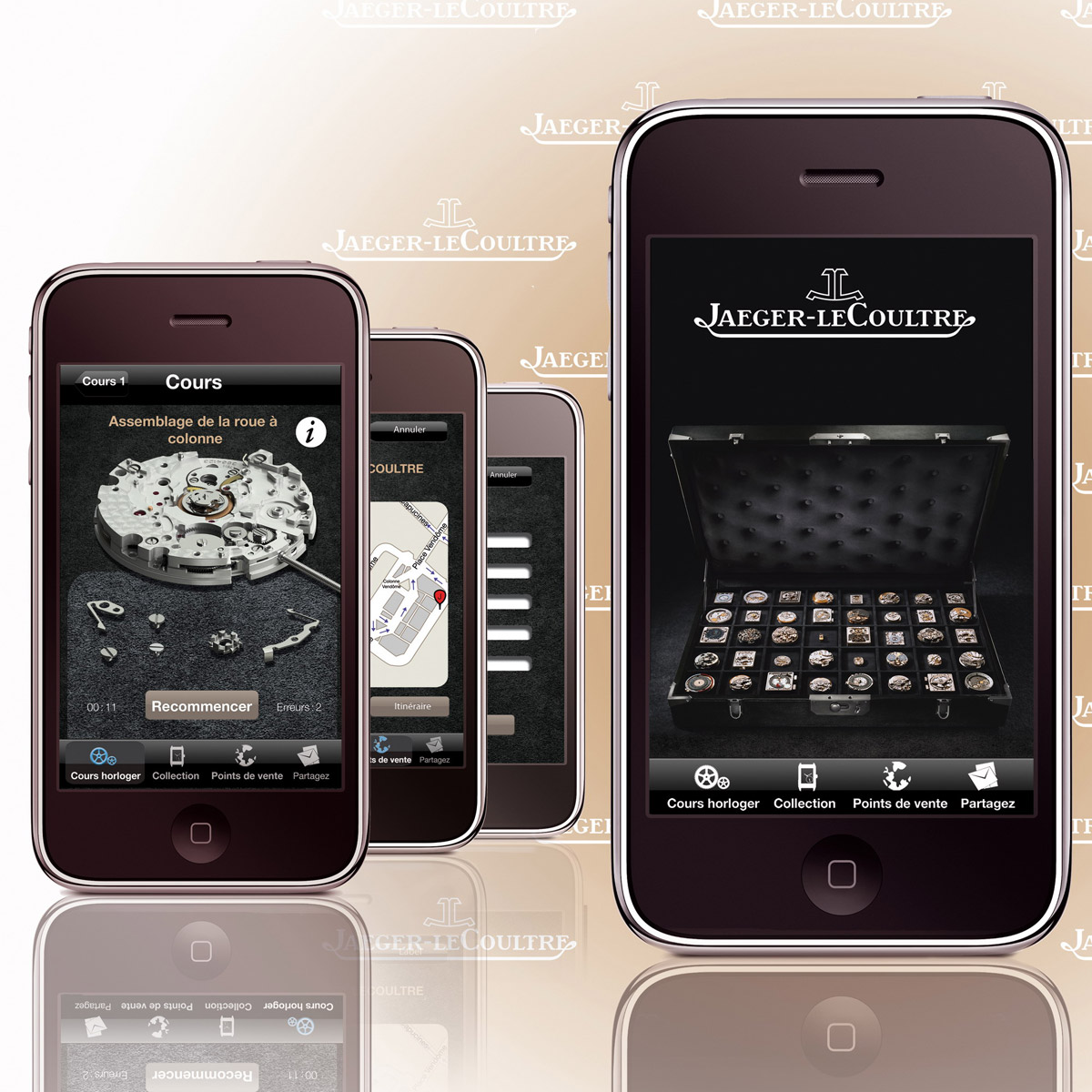 La Cote des Montres : Photo - Jaeger-LeCoultre lance la 1ère école d’horlogerie sur iPhone