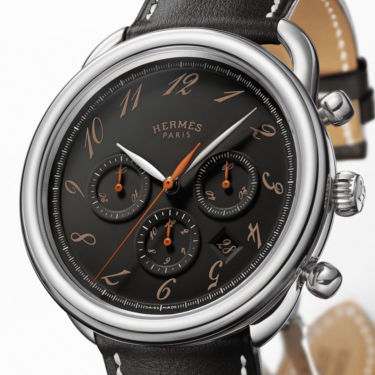 La Cote des Montres : Photo - Hermès Arceau chrono ébène