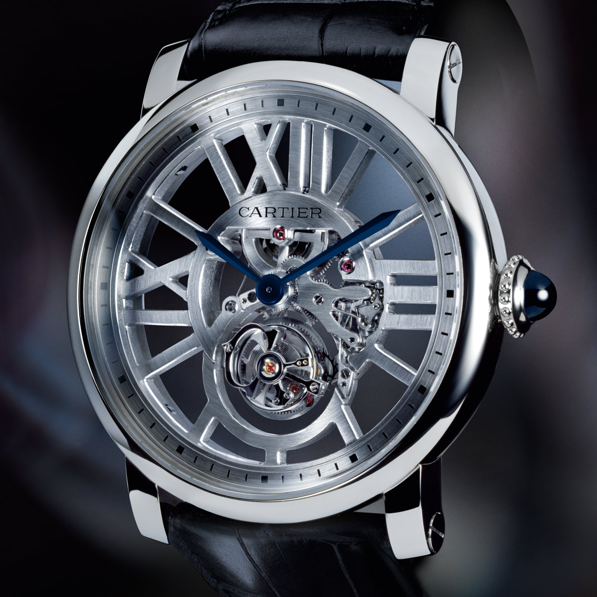 La Cote des Montres : Photo - Rotonde de Cartier tourbillon volant squelette