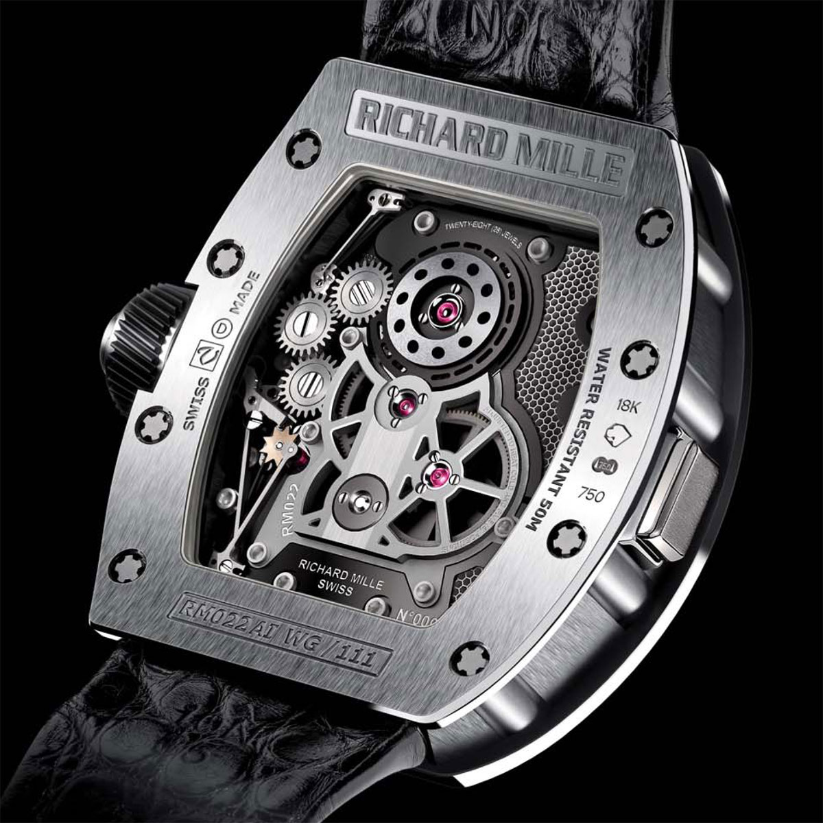 La Cote des Montres : Photo - Richard Mille RM 022 Tourbillon « Aérodyne » deuxième fuseau horaire