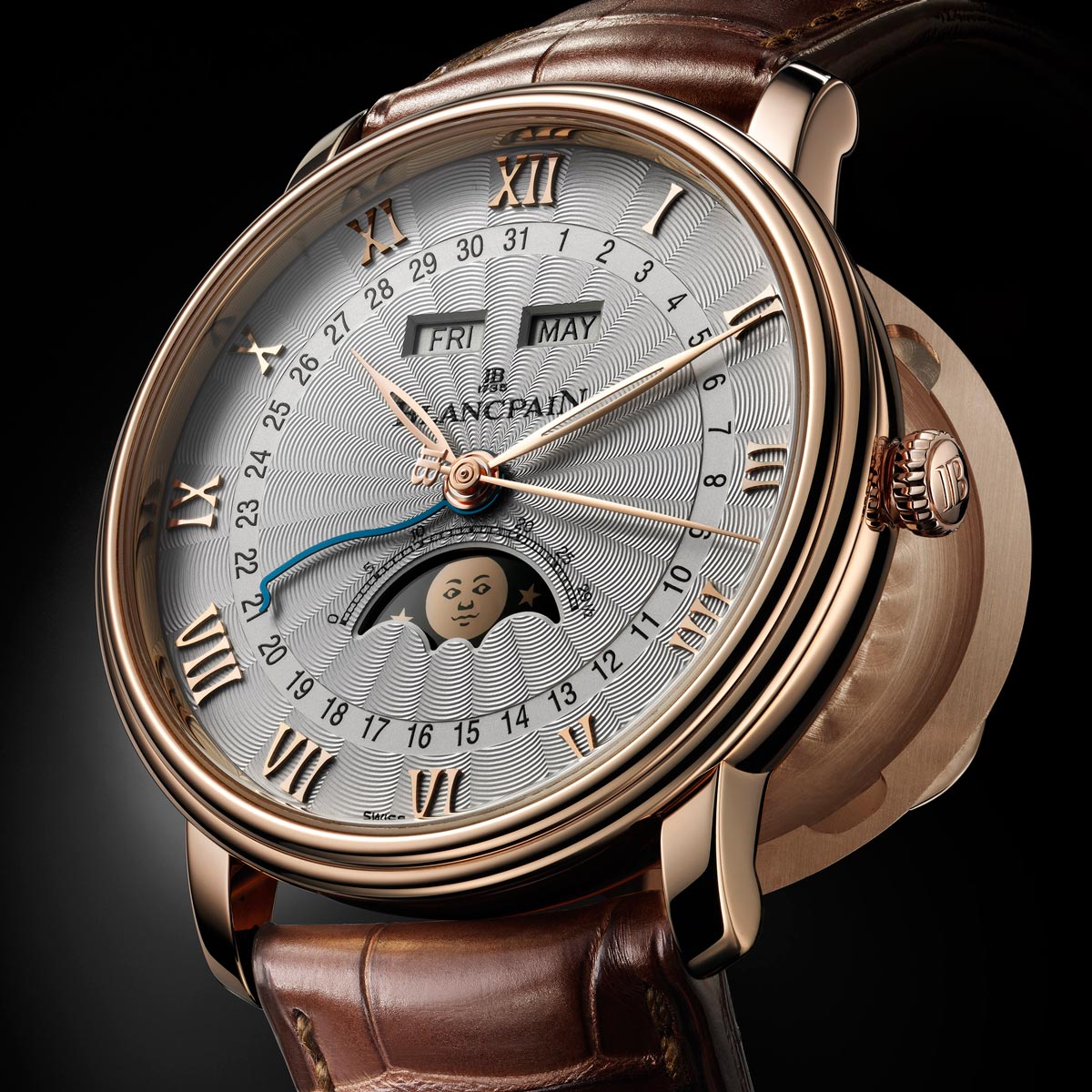 La Cote des Montres : Photo - Blancpain Villeret Phase de Lune Demi-Savonnette
