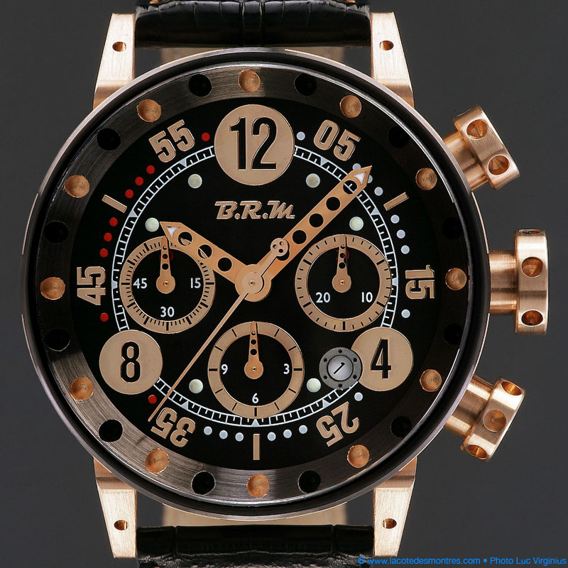 La Cote des Montres : Photo - BRM V14 or rouge