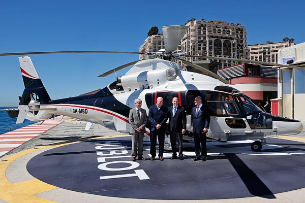 Le H de Hublot sur les pistes d�h�licopt�re � Monaco 